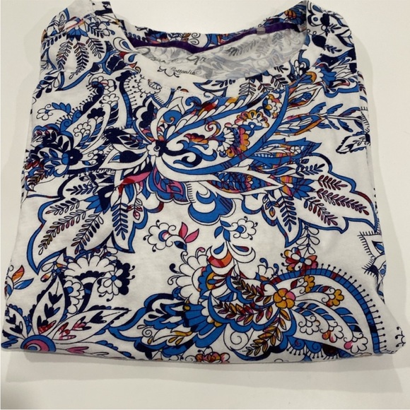 Robert Graham Paisley colorful abstract print short sleeve tee shirt size large - Picture 7 of 11
